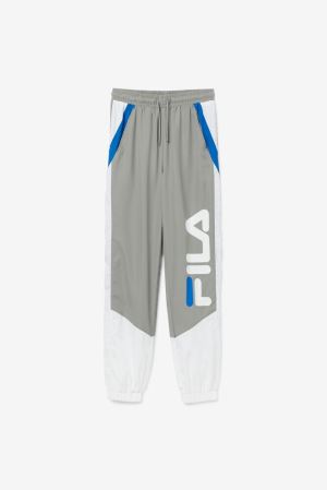 FILA Gustavo Pants Grey / White / Blue,Mens Clothing | CA.LIVZQX531